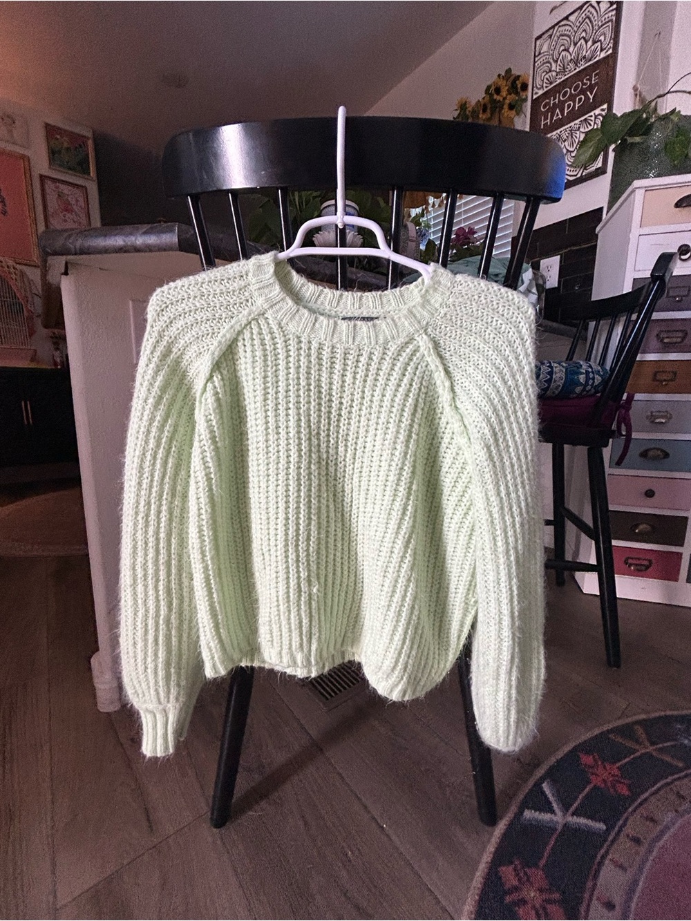Wild Fable Soft Knit Crewneck Sweater in Pale Green